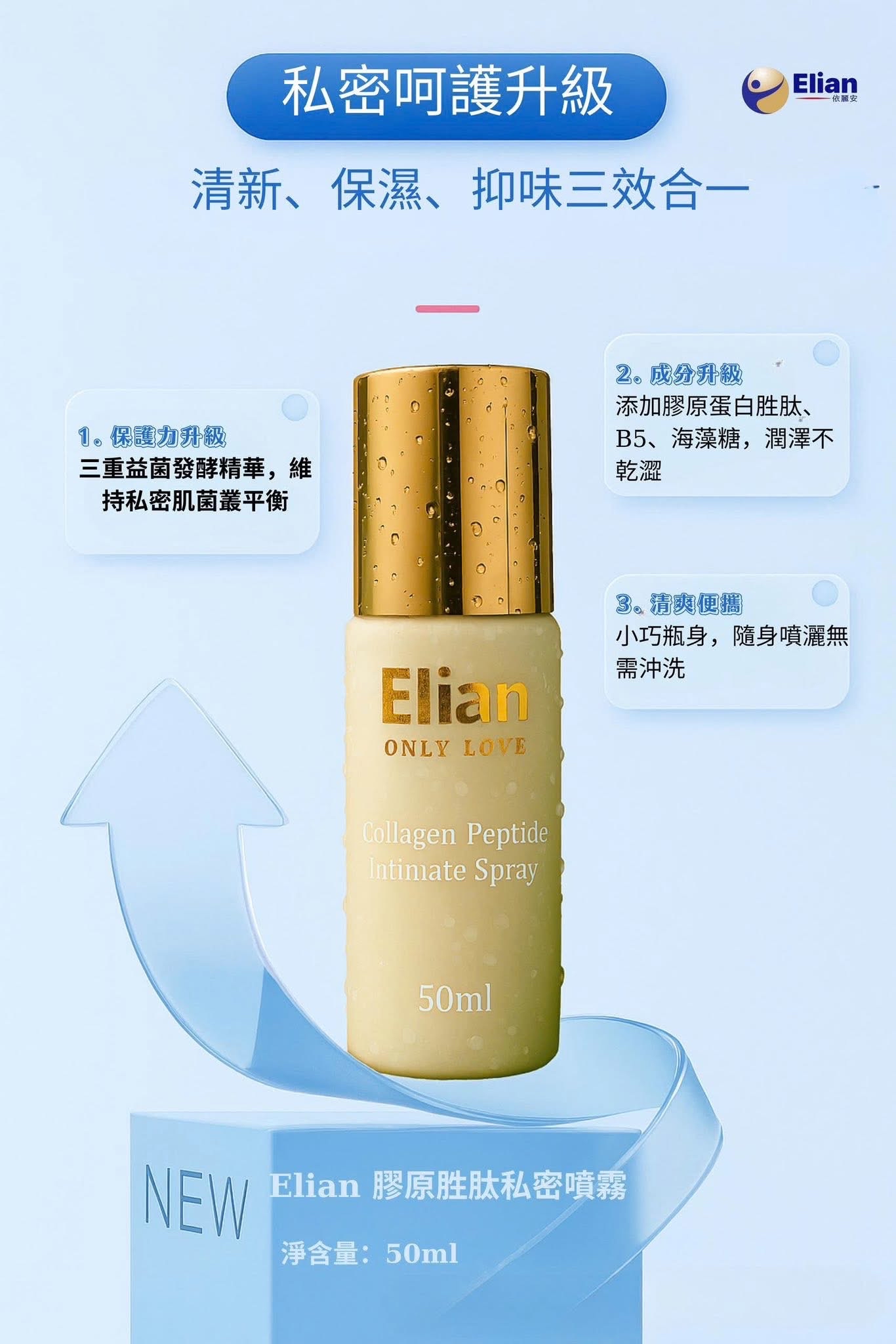 Elian 膠原胜肽私密噴霧